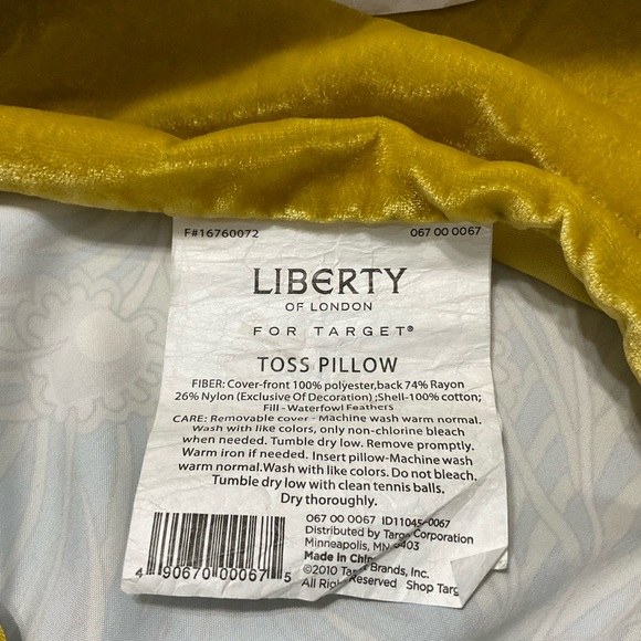 Liberty of London for Target 2010 Peacock Feathers Throw Pillows - Picture 13 of 14